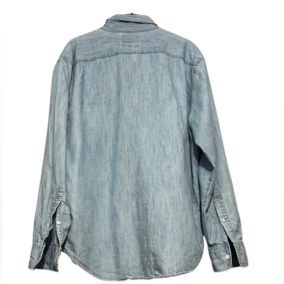 Bonobos Blue (Denim) Casual Button Down Long Sleeve Shirt Business Casual L EUC - Picture 2 of 7